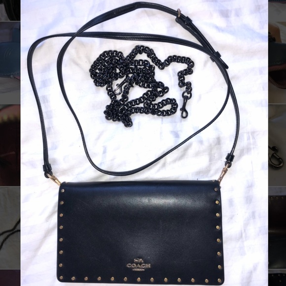 Coach Handbags - Coach black and gold crossbody